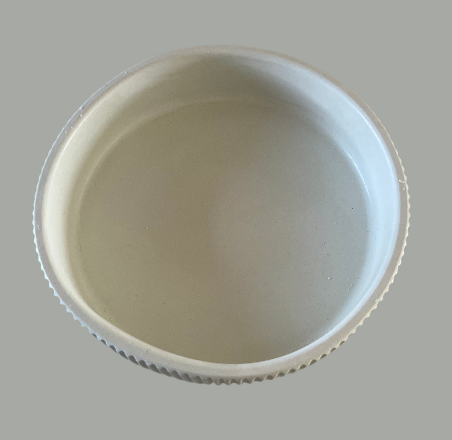 Large Ribbed Decorative Bowl
